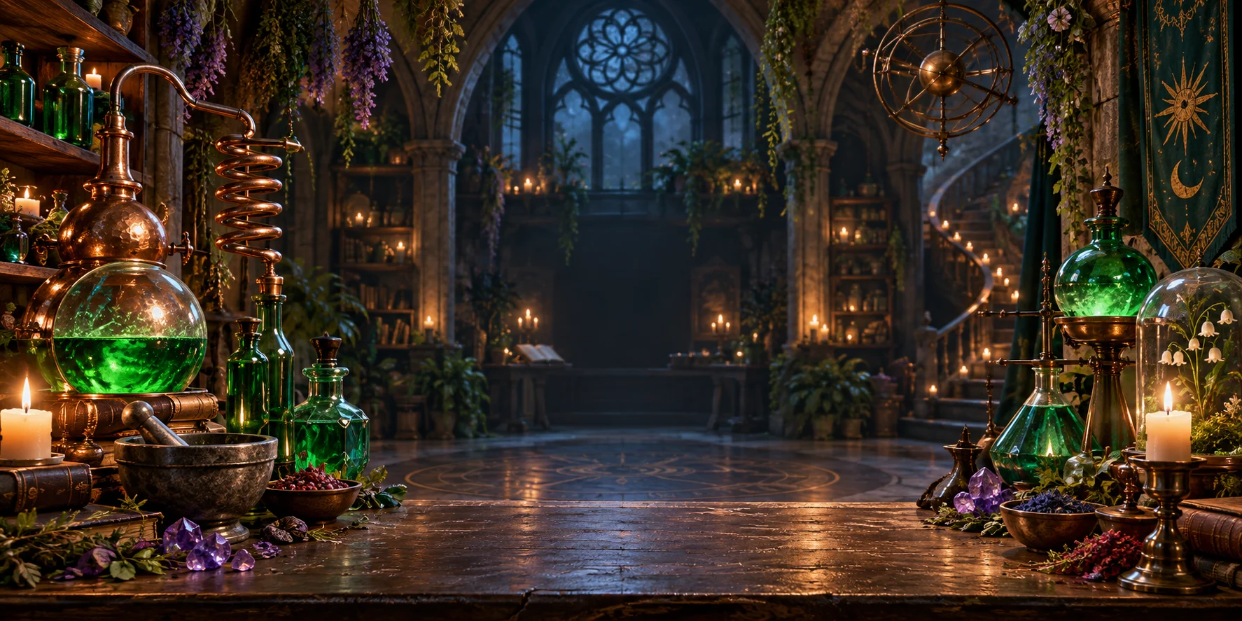 Alchemy Workshop themed scene