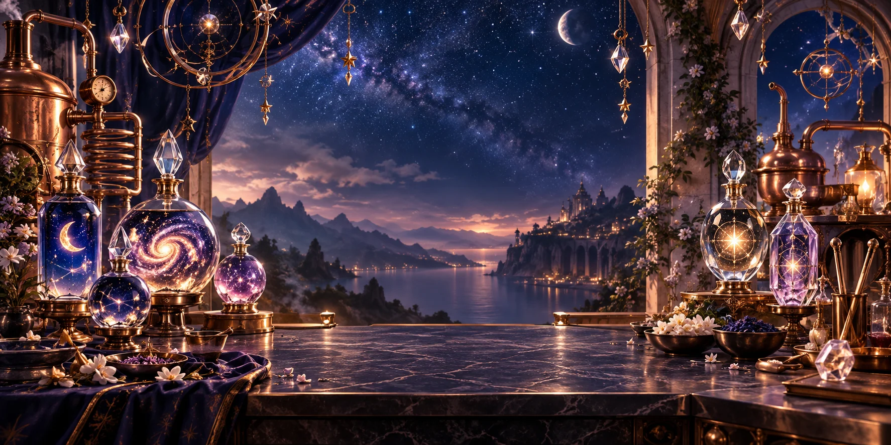 Celestial Atelier themed scene