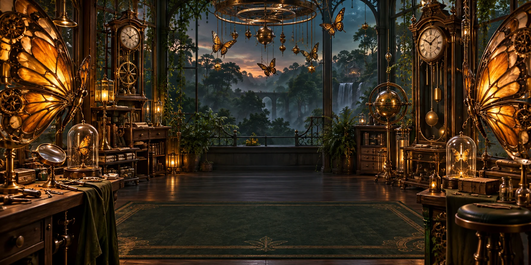 Clockwork Wing themed scene