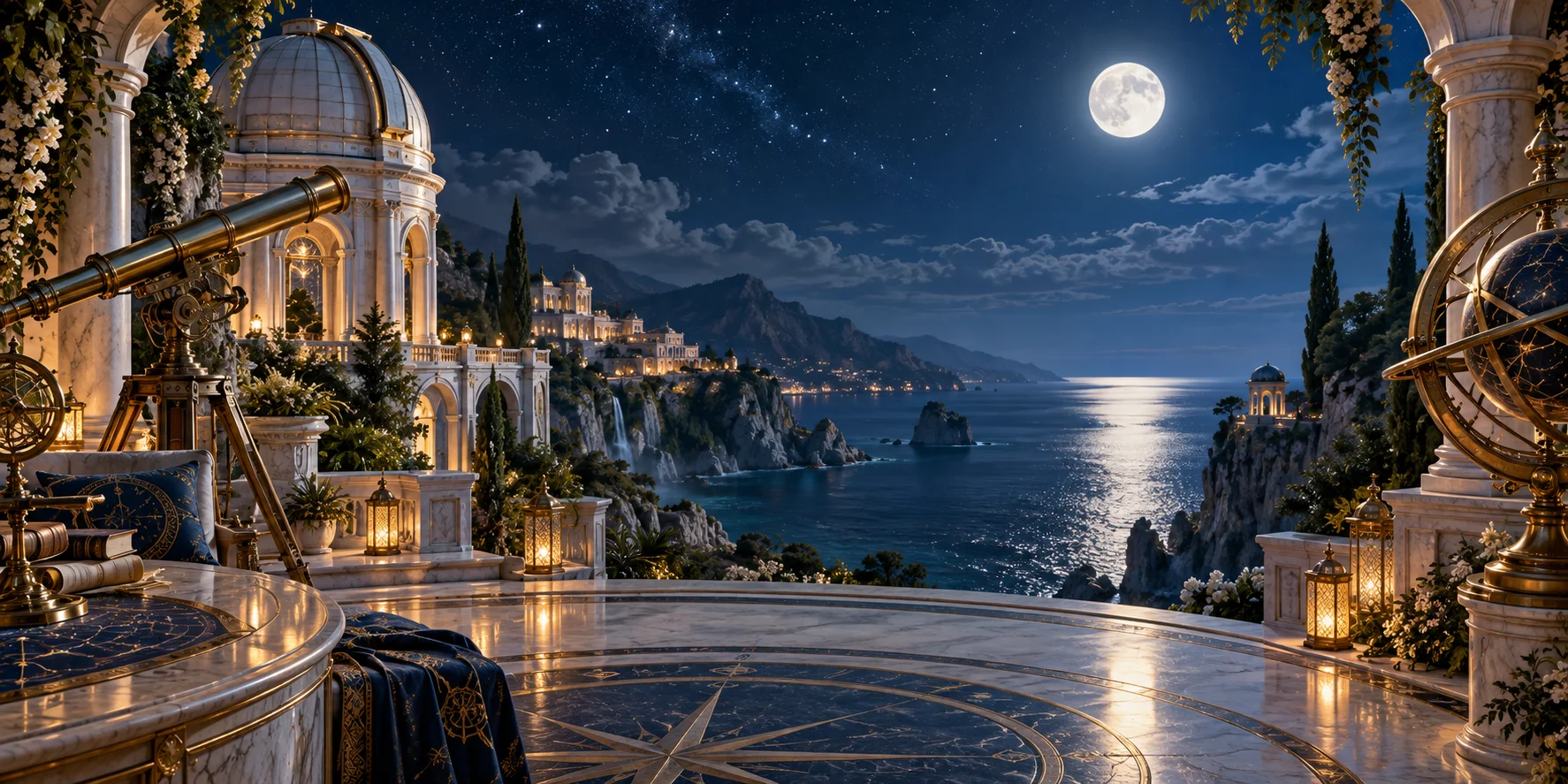 Coastal Observatory themed scene