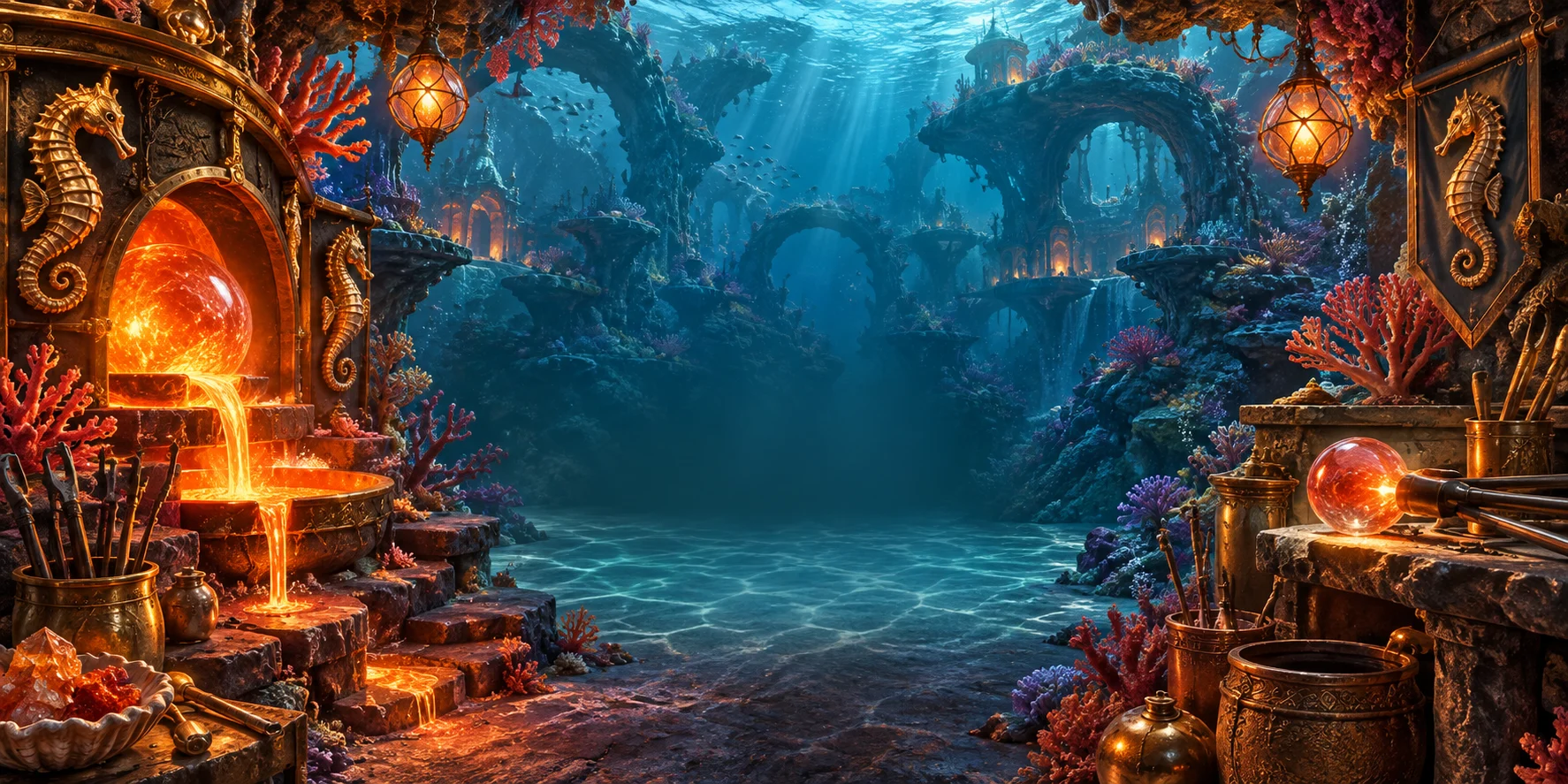 Coral Forge themed scene preview