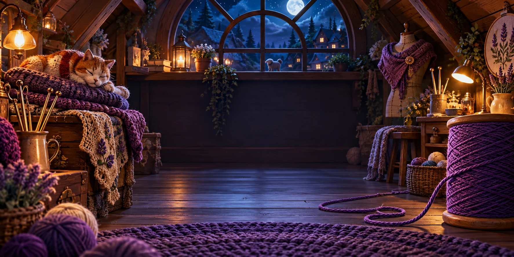 The Infinite Yarn themed scene