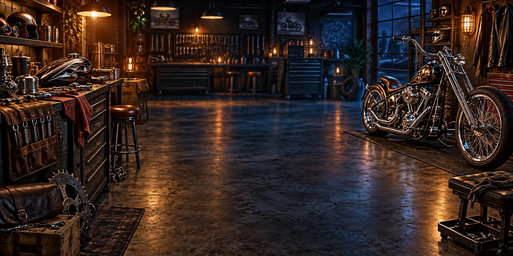 Chrome Thunder themed scene