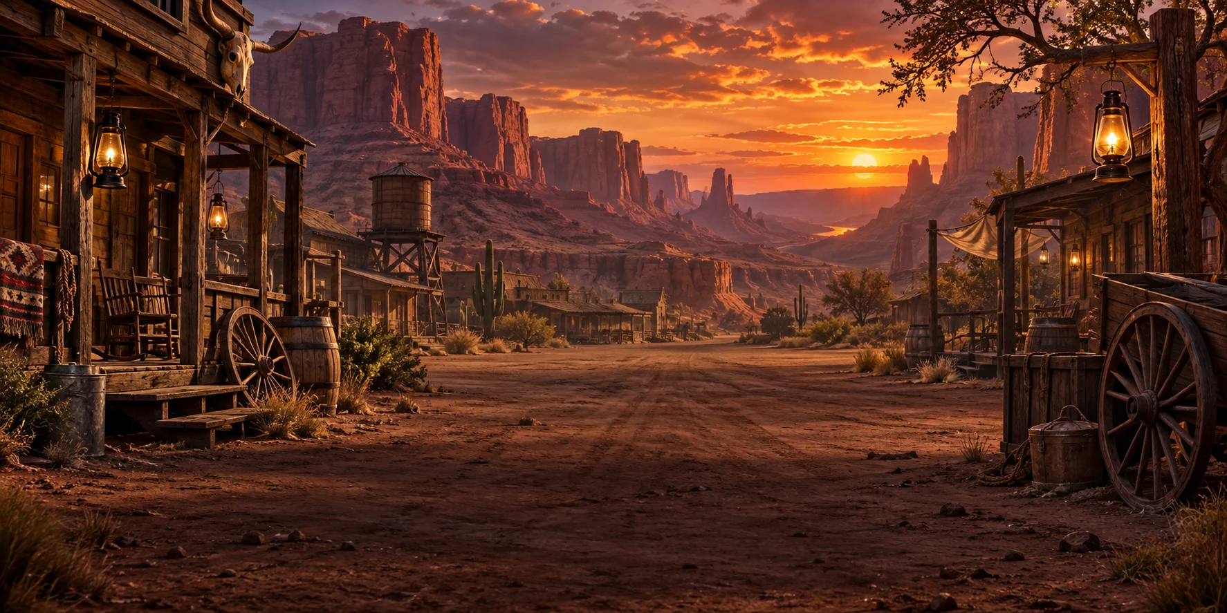 Dead Man's Gulch themed scene