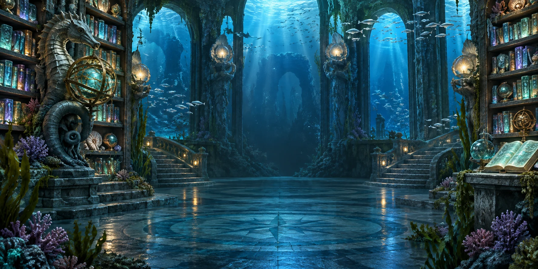 Deep Shelves themed scene