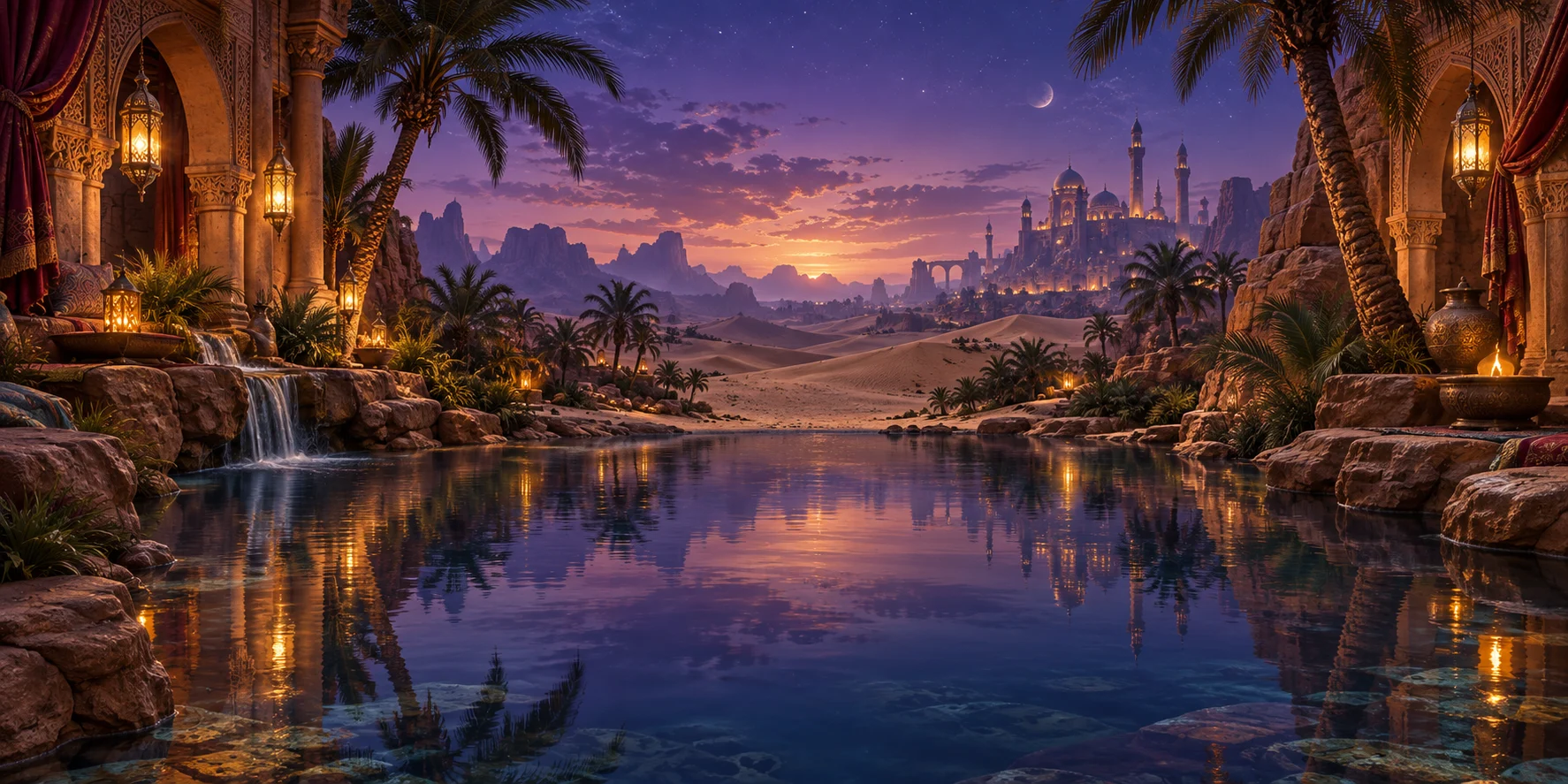 Desert Mirage themed scene
