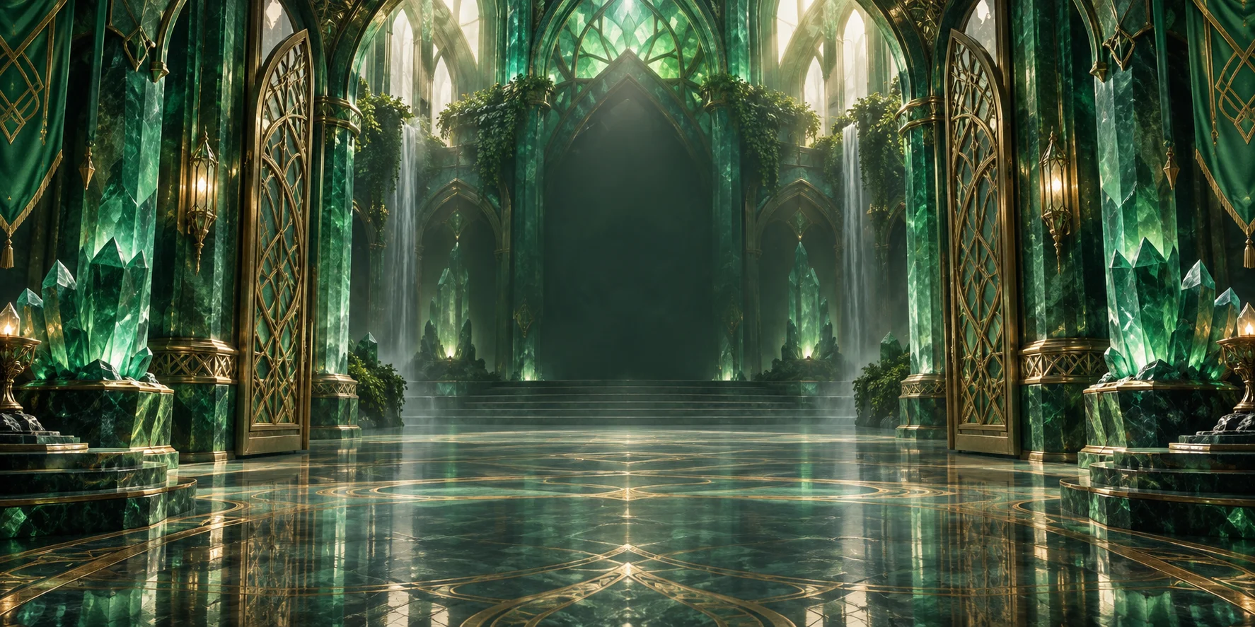 Emerald Vault themed scene