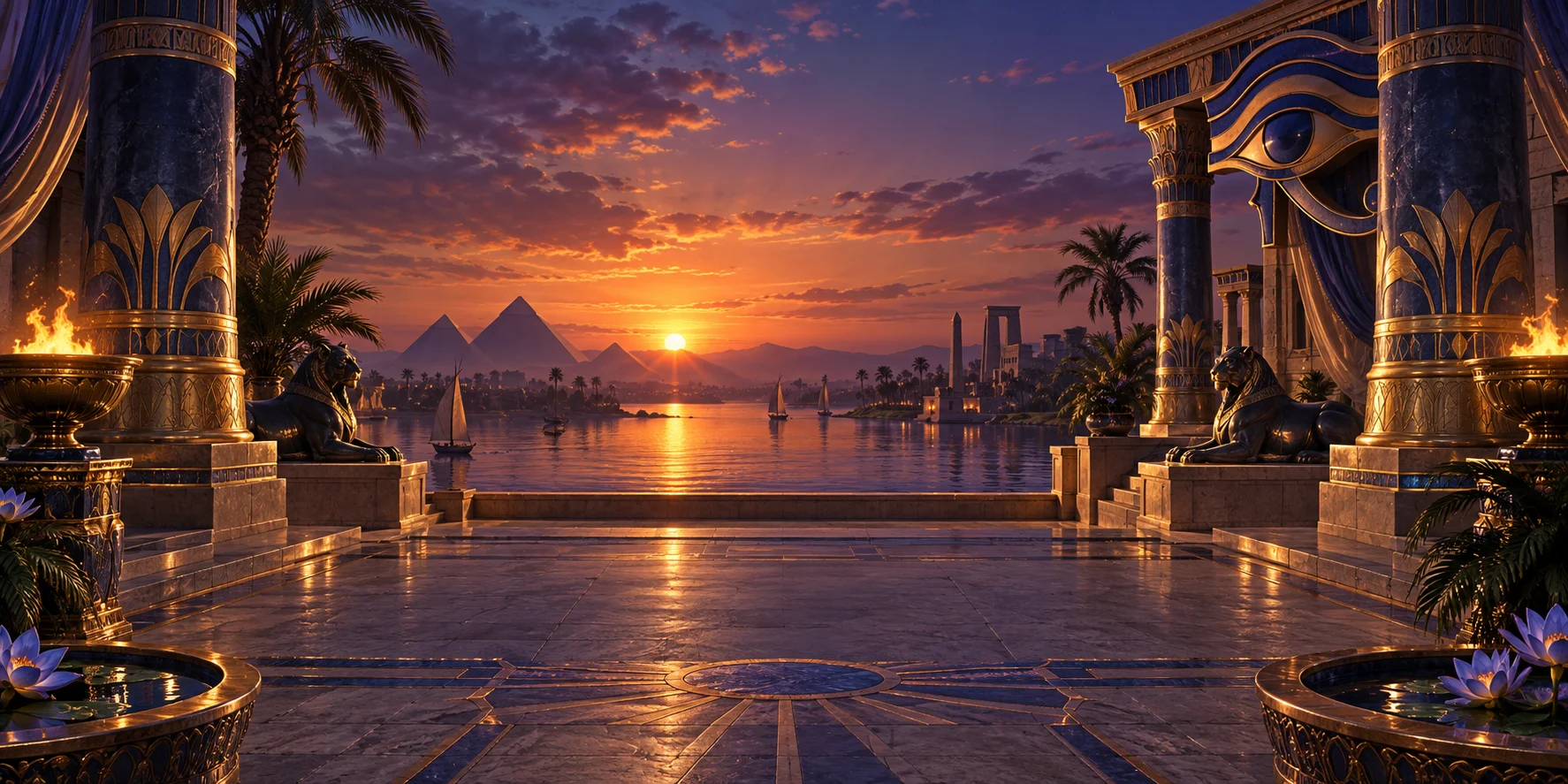 Eye of the Nile themed scene