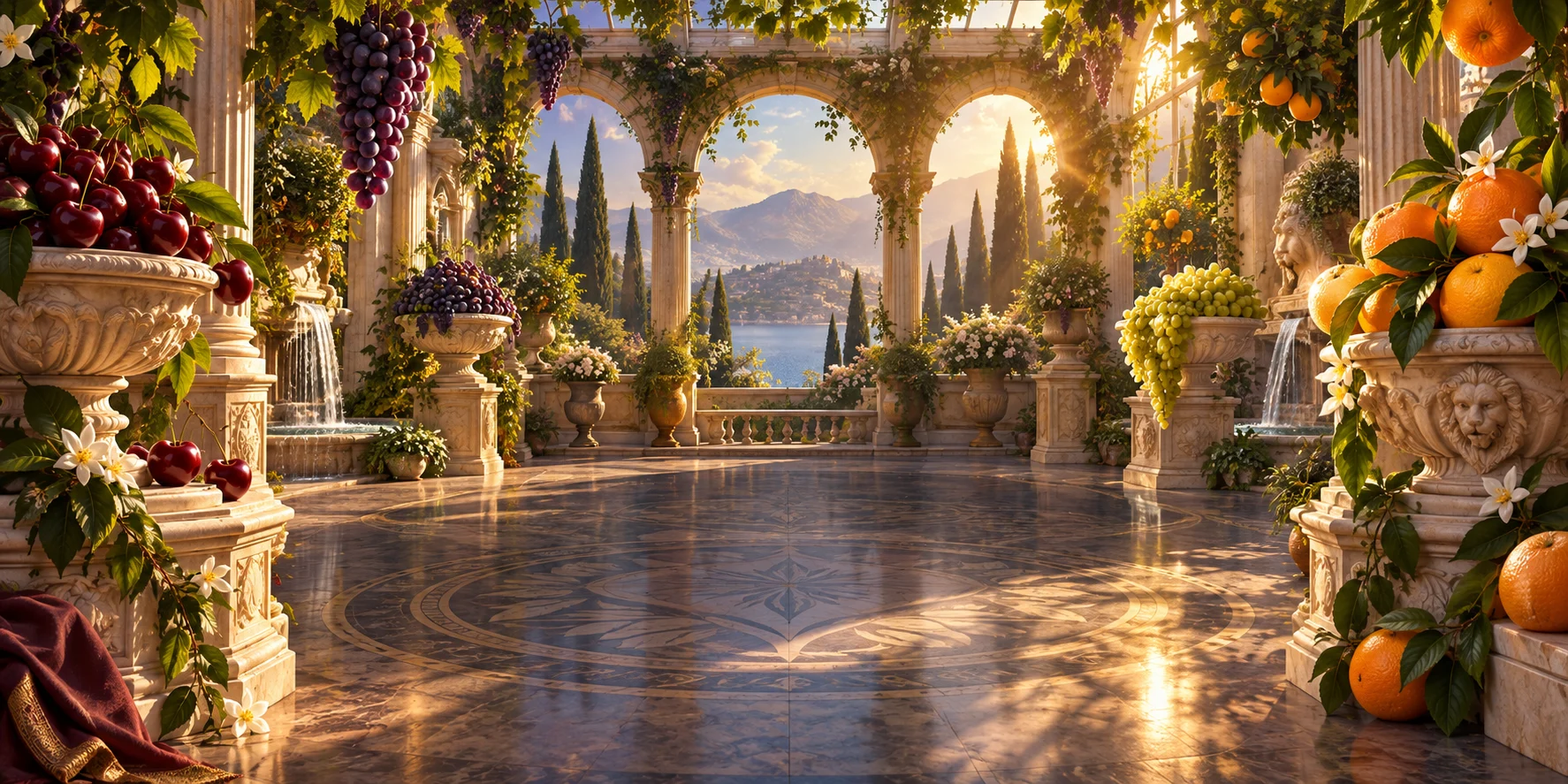 Fruit Bonanza themed scene