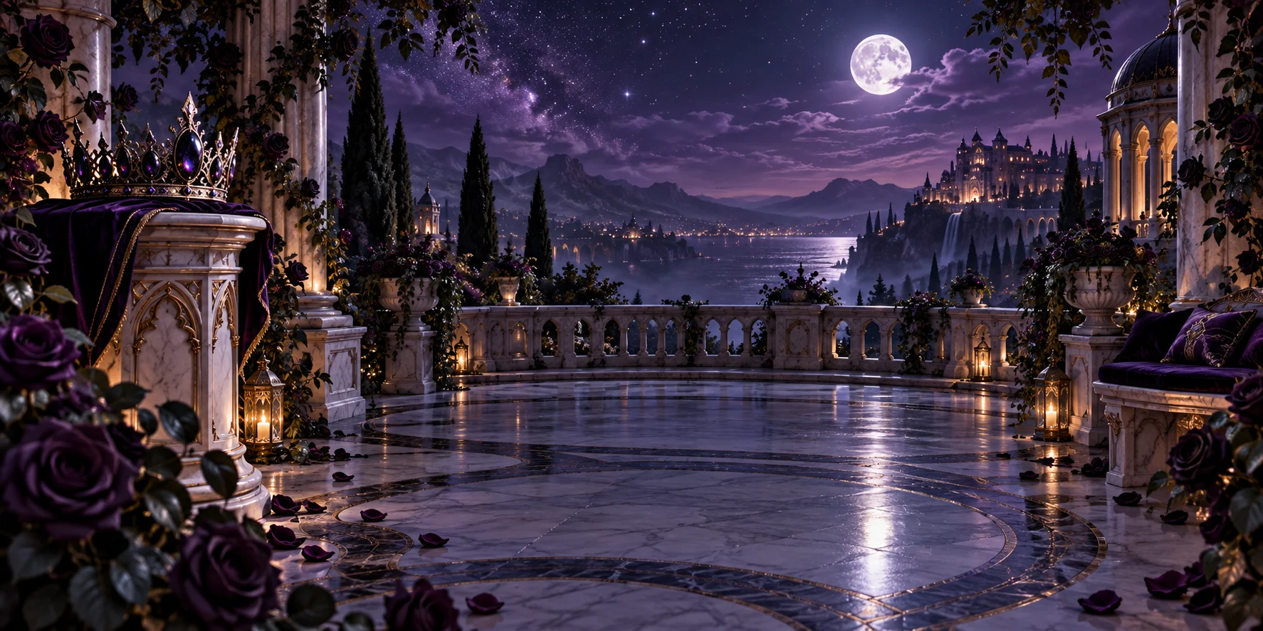Midnight Crown themed scene