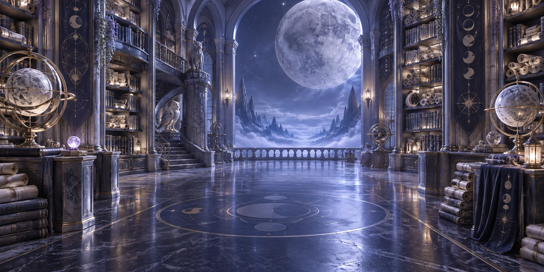 Moon Archive themed scene