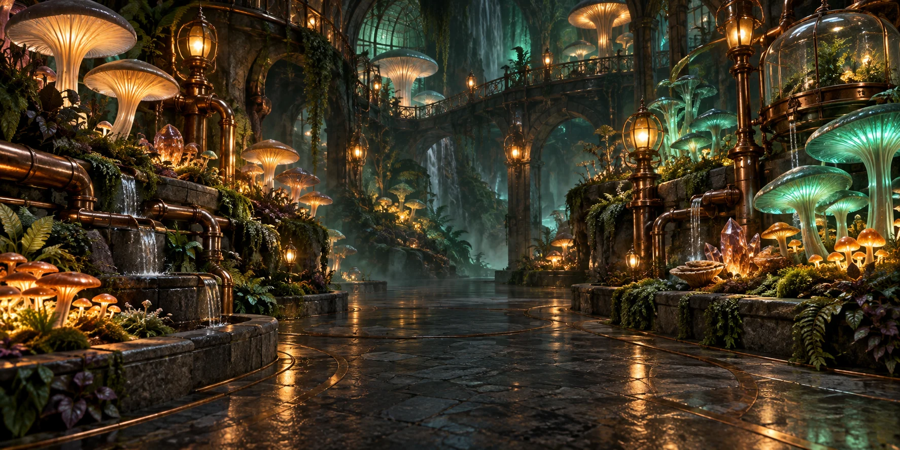 Mycelium Harvest themed scene